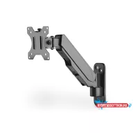   DIGITUS DA-90396 Gázrugós fali univerzális VESA 75/100 1-es fekete monitor tartó konzol