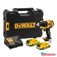   DEWALT Fúrócsavarozó, 18V, 2x2Ah, XR, Li-Ion, kefe nélküli