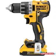 DEWALT Fúrócsavarozó, 18V, 2x2Ah, Li-Ion, kefe nélküli