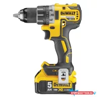   DEWALT Fúrócsavarozó, 18V, 5Ah, XR, Li-Ion, kefe nélküli