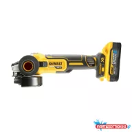 DEWALT Sarokcsiszoló, 18V, XR, szénkefe nélküli, 125mm