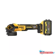 DEWALT Sarokcsiszoló, 18V, XR, kefe nélküli, 125mm, 1x6Ah