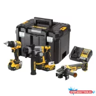 DEWALT Készlet, 3 gép, 18V, XR, 2x5Ah
