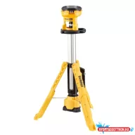   DEWALT LED-Lámpa, 18V XR, állványos, 3 lábú, akkumulátor és töltő nélkül