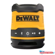   DEWALT Hangszóró, Bluetooth, USB-C, kompakt, újratölthető