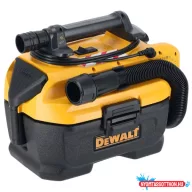 DEWALT Porszívó, 18V, XR, Li-Ion, vezetékes/akkus, sz./n.