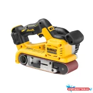   DEWALT Szalagcsiszoló, 18V XR, kefe nélküli, TSTAK, koffer, akkumulátor és töltő nélkül
