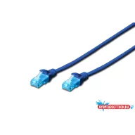   DIGITUS DK-1511-005/B Cat.5e U/UTP PVC 0,5m kék patch kábel