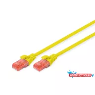   DIGITUS DK-1617-0025/Y Cat.6 U/UTP LSZH 0,25m sárga patch kábel