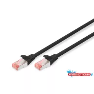   DIGITUS DK-1644-010/BL Cat.6 S/FTP LSZH 1m fekete patch kábel