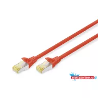   DIGITUS DK-1644-A-020/R Cat.6A S/FTP LSZH 2m piros patch kábel