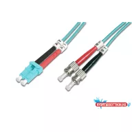   DIGITUS DK-2531-02/3 Duplex 2xLC + 2xST multimodusú OM3 50/125 LSOH 2m optikai patch kábel