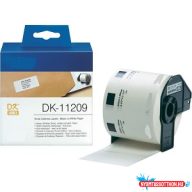   Utángyártott BROTHER DK11209 etikett 62mm x 29 mm WHITE 800db IK