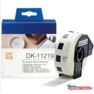   Utángyártott BROTHER DK11219 etikett 12mm 1200 cimke/tekercs IK