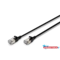   DIGITUS DK-1632-A-015S-BL Cat.6A F/FTP LSZH 1,5m fekete slim patch kábel