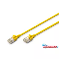   DIGITUS DK-1632-A-030S-Y Cat.6A F/FTP LSZH 3m sárga slim patch kábel