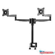 Desktop Double Arm Mount for Two 19-27 Screens