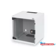   DIGITUS DN-10-05U-1 10" 6U 330x312x300mm üvegajtós szürke fali rack szekrény