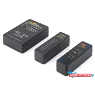   DIGITUS DN-14001-1 Hálózati (RJ45, BNC, PoE) kábel teszter