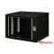 DIGITUS Unique DN-19 07-U-SW 19" 7U 420x600x450mm lapraszerelt üvegajtós fekete fali rack szekrény