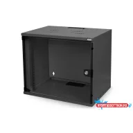   DIGITUS Unique DN-19 07-U 19" 7U 420x600x450mm üvegajtós szürke fali rack szekrény