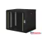 DIGITUS DN-19 09-U-SW Unique 19" 9U 509x600x450mm lapraszerelt üvegajtós fekete Unique fali rack szekrény