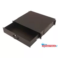   DIGITUS DN-19 KEY-2U-SW 19" 2U fekete billentyűzet és dokumentumtároló fiók