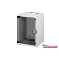   DIGITUS DN-49102 SOHO PRO 10 9U 254x315x300mm üvegajtós szürke fali rack szekrény