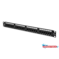   DIGITUS DN-91524U 19" 1U 24port Cat.5e fekete árnyékolatlan Patch Panel