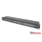 DIGITUS DN-91624S-EA-B 19" 1U 24port Cat.6A kompakt fekete árnyékolt patch panel