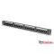 DIGITUS DN-91624U-CR 19" 1U 24port Cat.6 kompakt fekete árnyékolatlan patch panel