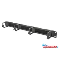   DIGITUS DN-97663 19" 1U gyűrűs fésűs fekete kábelrendező