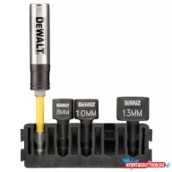 DEWALT Hegytartó, behúzófejes és torziós betétek, 5db