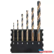 DEWALT Hegytartó, fémfúró, hengeres szárral, 6db