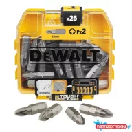 DEWALT Bitkészlet, 25mm, 25db, PZ2, ütvecsavarozóhoz