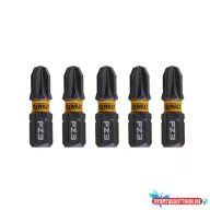 DEWALT Bithegy, csavarhúzó, 25mm, 5db, PZ3 FLRQ