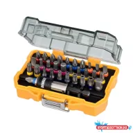 DEWALT Bitkészlet, csavarozóbetét, 32 db (PH,PZ,SL,H,T)