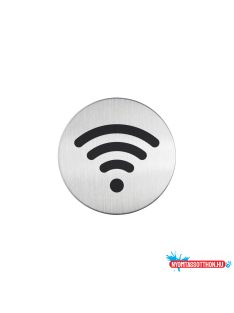   Piktogram, információs tábla, átmérõ 83mm, WIFI Durable ezüst