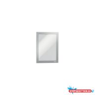 Infókeret A5, öntapadó 2 db/csomag, Duraframe ezüst