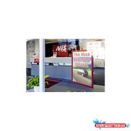   Infókeret A4, XXL csomag, 10 db/doboz, Durable Duraframe(R) piros