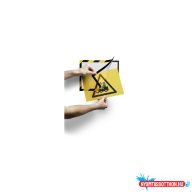   Infókeret A4, öntapadó mágneses záródás 2 db/csomag, Durable Duraframe(R) Security, sárga/fekete