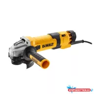 DEWALT Sarokcsiszoló, 125mm, 1500 W, porkilökő