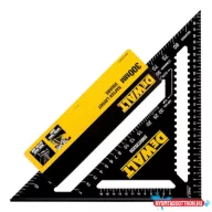 DEWALT Vonalzó, tetőfedő, derékszögű háromszög, 30cm