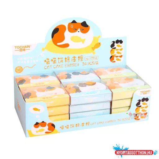 Cica radír halacskával