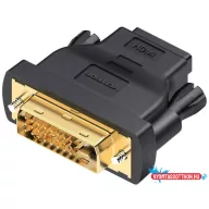 Vention DVI(24+1)/M -> HDMI/F, (fekete), adapter