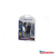 Egér vezeték nélküli 4D Uranus Esperanza fekete/szürke