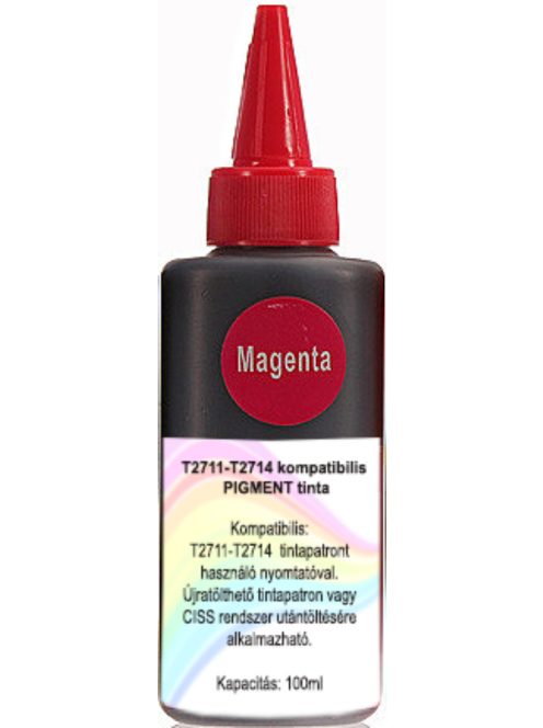 T2713 magenta kompatibilis pigment alapú tinta, 100ml (db)