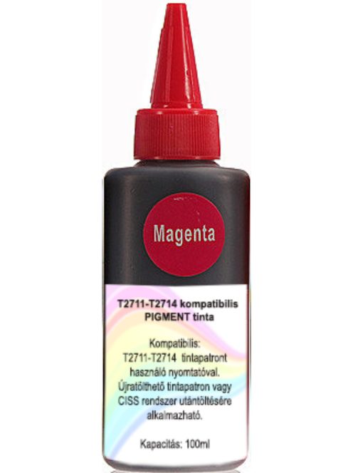 T2713 magenta kompatibilis pigment alapú tinta, 100ml (db)