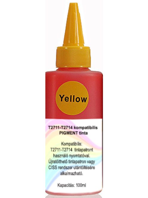 T2714 yellow kompatibilis pigment alapú tinta, 100ml (db)