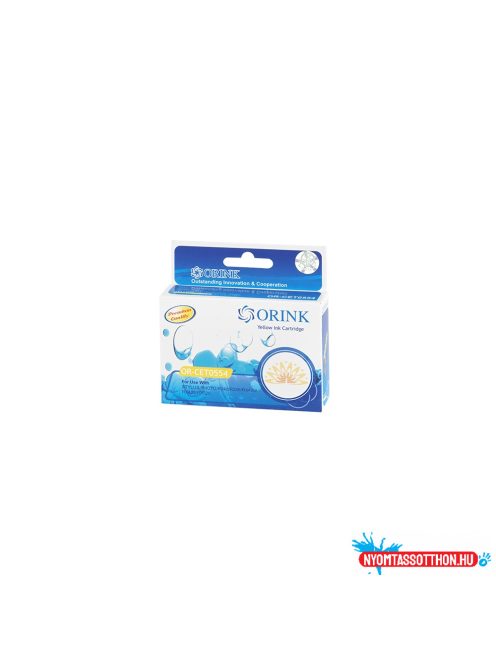Epson T0554 tintapatron yellow ORINK (utángyártott)